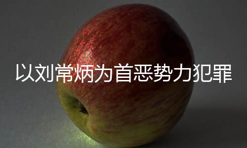 以劉常炳為首惡勢力犯罪集團(tuán)成功被摧毀
