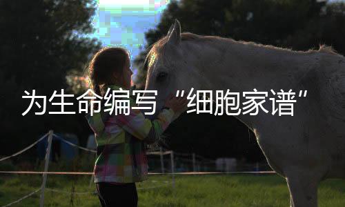 為生命編寫“細胞家譜” 人類細胞譜系大科學研究設(shè)施啟動建設(shè)