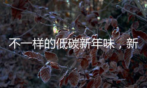 不一樣的低碳新年味，新型環(huán)保生活方式的崛起