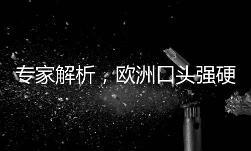 專家解析，歐洲口頭強硬背后的謹慎保守