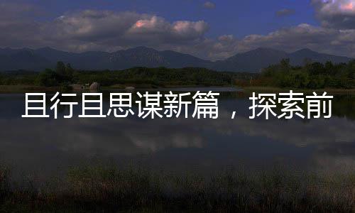 且行且思謀新篇，探索前行中的智慧與勇氣