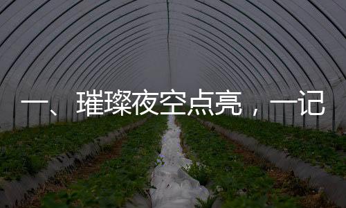 一、璀璨夜空點(diǎn)亮，一記歷史性的煙花盛宴——萬(wàn)枚水母煙花升空奇觀揭曉