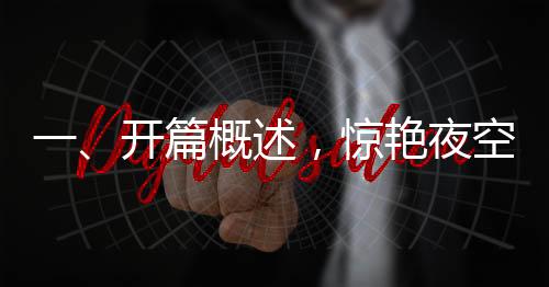 一、開篇概述，驚艷夜空，萬枚水母煙花秀啟幕