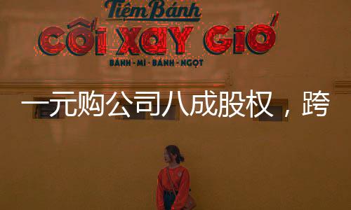 一元購公司八成股權(quán)，跨界投資的神秘魔力
