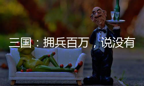 三國(guó)：擁兵百萬(wàn)，說(shuō)沒(méi)有不軌之心