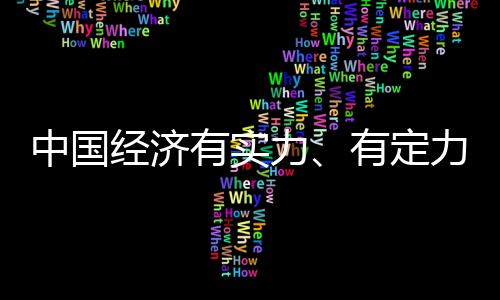 中國經(jīng)濟有實力、有定力、有動力