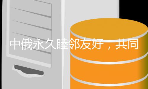中俄永久睦鄰友好，共同書寫新時(shí)代的中俄友好篇章