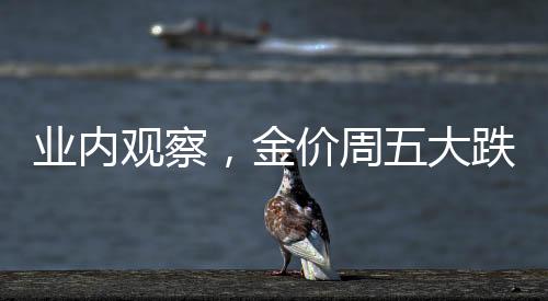 業(yè)內(nèi)觀察，金價周五大跌背后的多重因素，俄烏只是其中之一