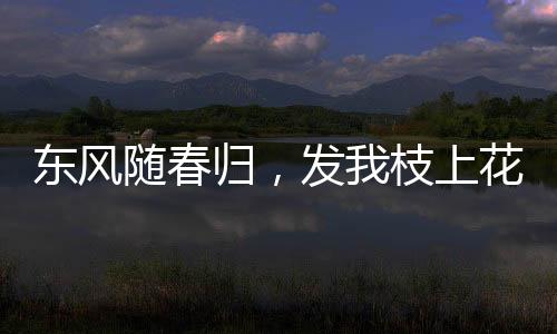 東風(fēng)隨春歸，發(fā)我枝上花——春日的綻放與生機(jī)