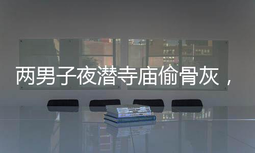兩男子夜?jié)撍聫R偷骨灰，引發(fā)社會(huì)廣泛關(guān)注
