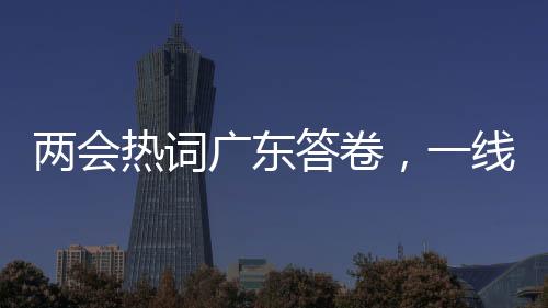 兩會(huì)熱詞廣東答卷，一線實(shí)踐者的智慧與創(chuàng)新行動(dòng)