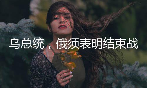 烏總統(tǒng)，俄須表明結束戰(zhàn)爭還是繼續(xù)向前推進的態(tài)度