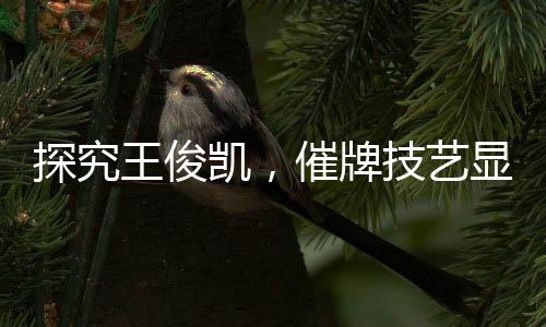 探究王俊凱，催牌技藝顯一般，多元發(fā)展展才華