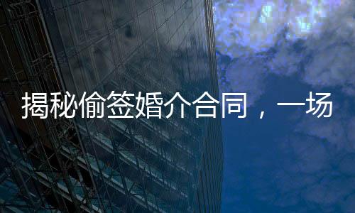 揭秘偷簽婚介合同，一場愛情的欺詐游戲背后的故事