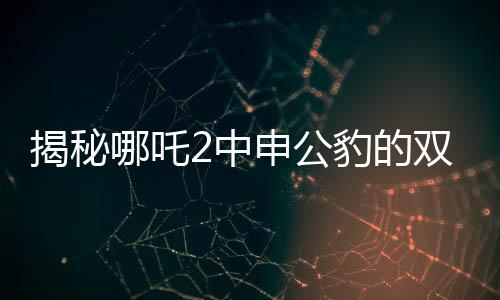 揭秘哪吒2中申公豹的雙重面孔，深度解析角色魅力與復雜性格