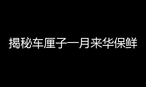 揭秘車?yán)遄右辉聛砣A保鮮秘訣，科技與供應(yīng)鏈的完美融合