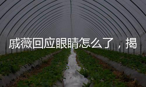 戚薇回應(yīng)眼睛怎么了，揭秘真相，展現(xiàn)自信之美