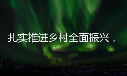 扎實推進(jìn)鄉(xiāng)村全面振興，助力鄉(xiāng)村振興新篇章