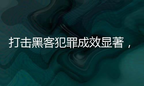 打擊黑客犯罪成效顯著，安全守護(hù)數(shù)字時(shí)代的力量顯現(xiàn)
