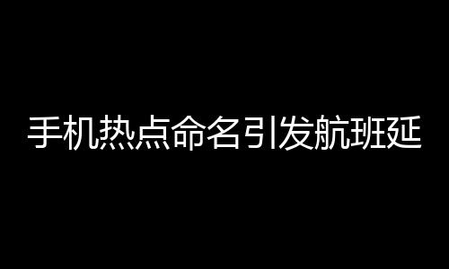 手機熱點命名引發(fā)航班延誤風(fēng)波，長達五小時的飛行延誤事件深度解析