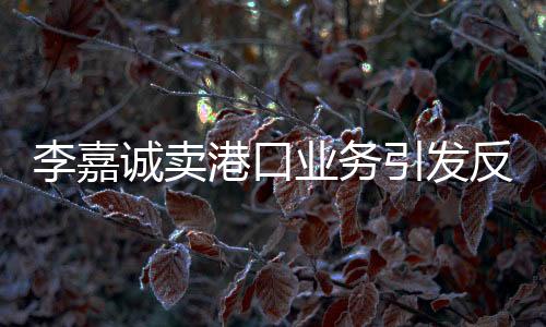 李嘉誠(chéng)賣港口業(yè)務(wù)引發(fā)反壟斷關(guān)注，能否受到反壟斷法的制約