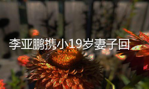 李亞鵬攜小19歲妻子回四川共度傳統(tǒng)佳節(jié)