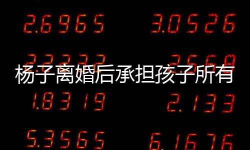 楊子離婚后承擔(dān)孩子所有費(fèi)用的決定，一窺背后的故事