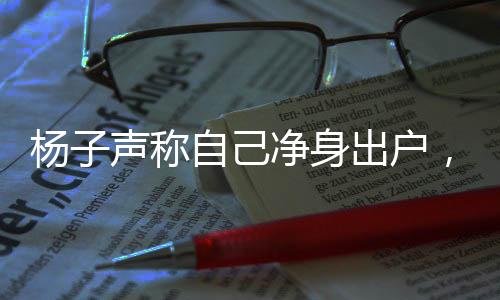 楊子聲稱自己凈身出戶，探究背后的真相