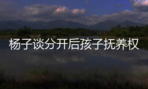 楊子談分開(kāi)后孩子撫養(yǎng)權(quán)問(wèn)題，聚焦親子未來(lái)，共筑成長(zhǎng)之路