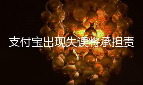 支付寶出現(xiàn)失誤將承擔責任新聞報道