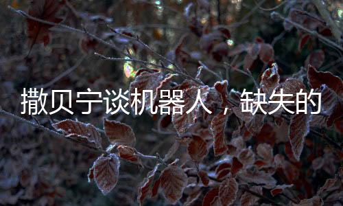 撒貝寧談機(jī)器人，缺失的兩條眉毛背后的科技與人情