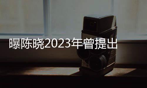 曝陳曉2023年曾提出凈身出戶，深度解析事件內(nèi)幕