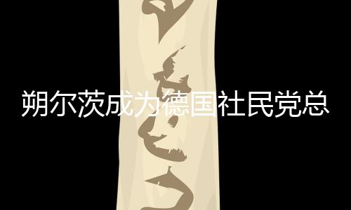 朔爾茨成為德國(guó)社民黨總理候選人，德國(guó)政治格局的新篇章