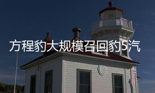 方程豹大規(guī)模召回豹5汽車(chē)，深入解讀與前景展望