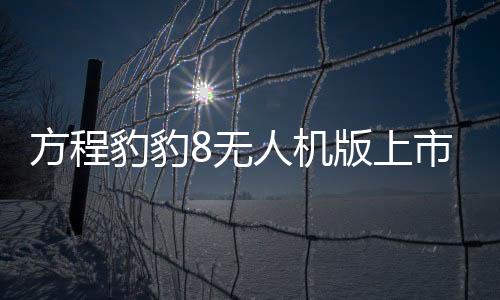 方程豹豹8無人機(jī)版上市，引領(lǐng)無人機(jī)技術(shù)新篇章