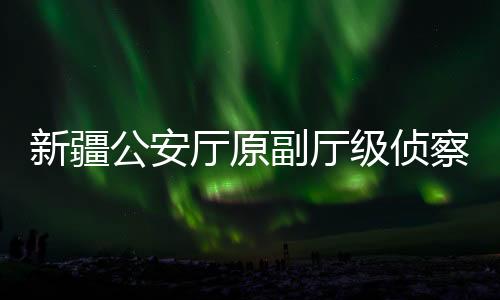 新疆公安廳原副廳級(jí)偵察員黃河被查，揭露案件細(xì)節(jié)引人深思