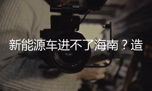 新能源車進(jìn)不了海南？造謠者被罰