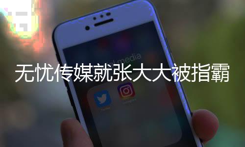 無(wú)憂傳媒就張大大被指霸凌員工事件做出回應(yīng)