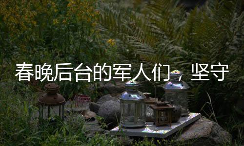 春晚后臺的軍人們，堅守與擔(dān)當(dāng)，給足安全感