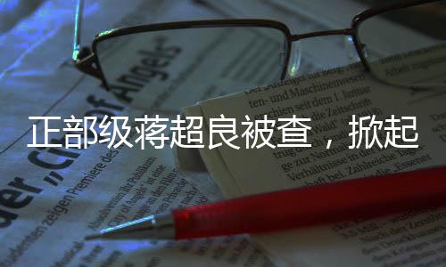 正部級(jí)蔣超良被查，掀起反腐波瀾