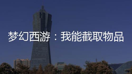 夢(mèng)幻西游：我能截取物品屬性！
