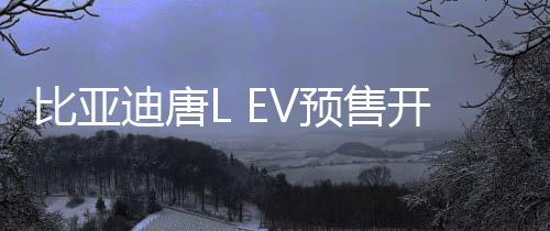 比亞迪唐L EV預(yù)售開啟，起步價28萬起
