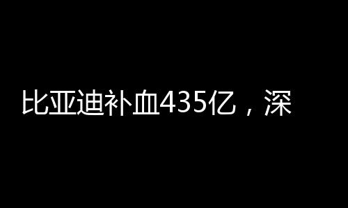 比亞迪補(bǔ)血435億，深度探究其資本動(dòng)作與行業(yè)影響