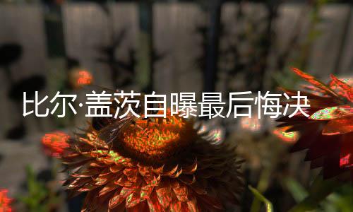 比爾·蓋茨自曝最后悔決定，離婚帶來的深刻反思與人生啟示