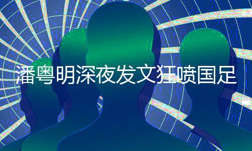 潘粵明深夜發(fā)文狂噴國足，一場關(guān)于足球與情感的爭議風(fēng)暴