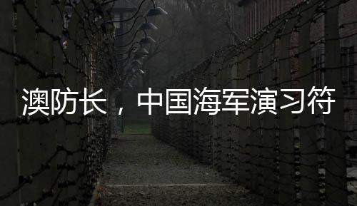澳防長，中國海軍演習(xí)符合國際標(biāo)準(zhǔn)