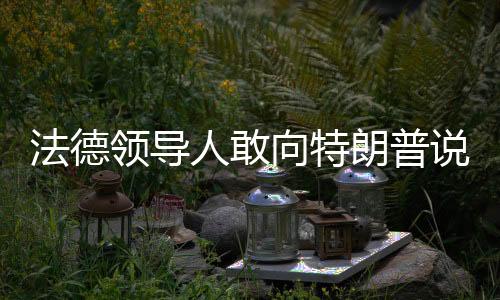 法德領(lǐng)導(dǎo)人敢向特朗普說(shuō)不嗎？