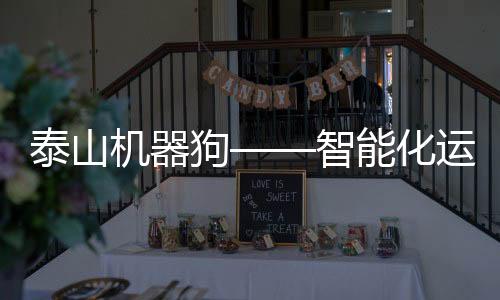 泰山機(jī)器狗——智能化運(yùn)載的未來之星