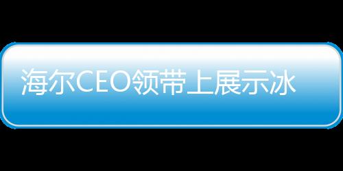海爾CEO領帶上展示冰箱洗衣機，展現(xiàn)智能家電新時代的領導力與獨特視角
