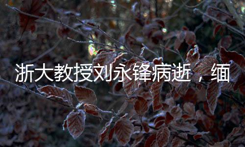 浙大教授劉永鋒病逝，緬懷學(xué)術(shù)巨匠，致敬一生奉獻(xiàn)